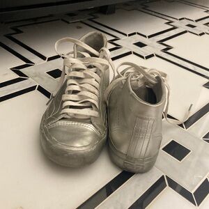Silver Metallic Vans